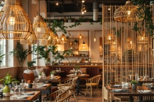 Restoranlar İçin Bambu Dekorasyon Fikirleri