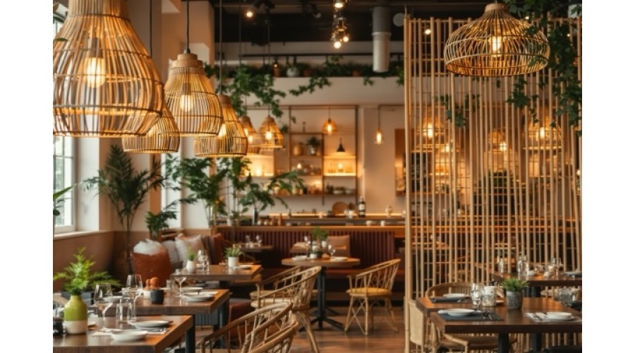 Restoranlar İçin Bambu Dekorasyon Fikirleri